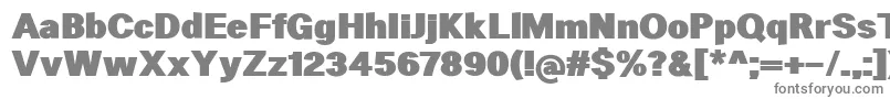 フォントHeltarBlack – 白い背景に灰色の文字