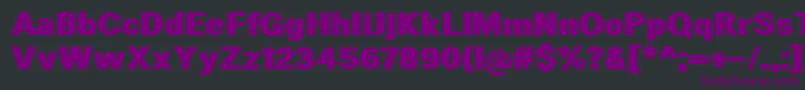 HeltarBlack Font – Purple Fonts on Black Background