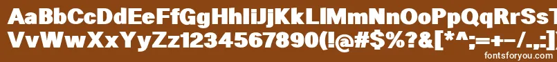 HeltarBlack Font – White Fonts on Brown Background