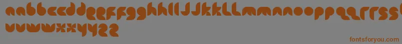 Snowmask Font – Brown Fonts on Gray Background