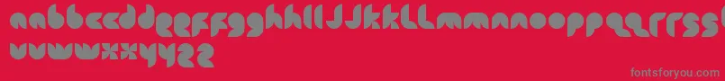 Snowmask Font – Gray Fonts on Red Background