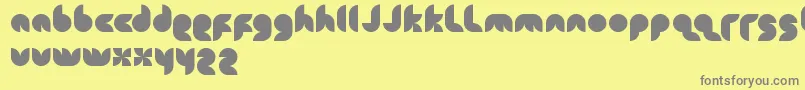 Snowmask Font – Gray Fonts on Yellow Background