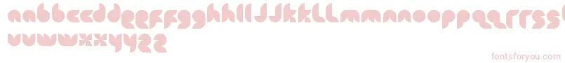 Snowmask Font – Pink Fonts on White Background