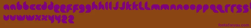 Snowmask Font – Purple Fonts on Brown Background