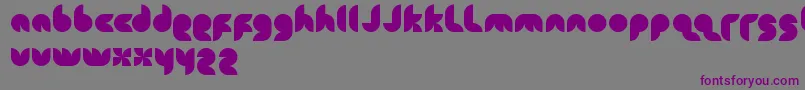 Snowmask Font – Purple Fonts on Gray Background