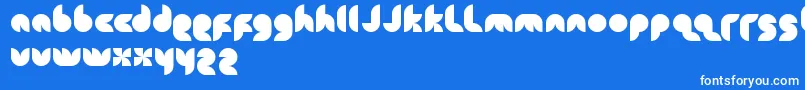 Snowmask Font – White Fonts on Blue Background