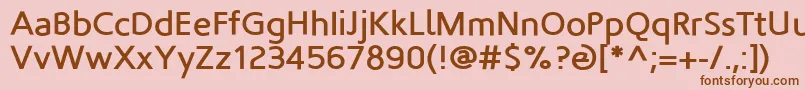 Fortheloveofhate Font – Brown Fonts on Pink Background
