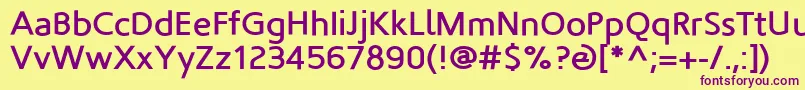 Fortheloveofhate Font – Purple Fonts on Yellow Background