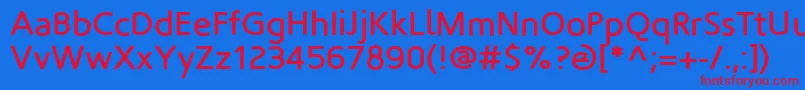 Fortheloveofhate Font – Red Fonts on Blue Background
