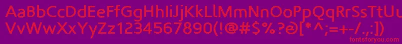 Fortheloveofhate Font – Red Fonts on Purple Background