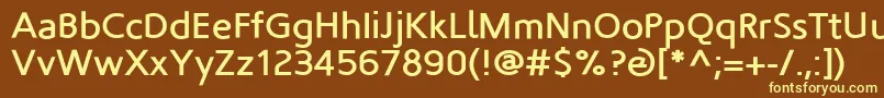 Fortheloveofhate Font – Yellow Fonts on Brown Background