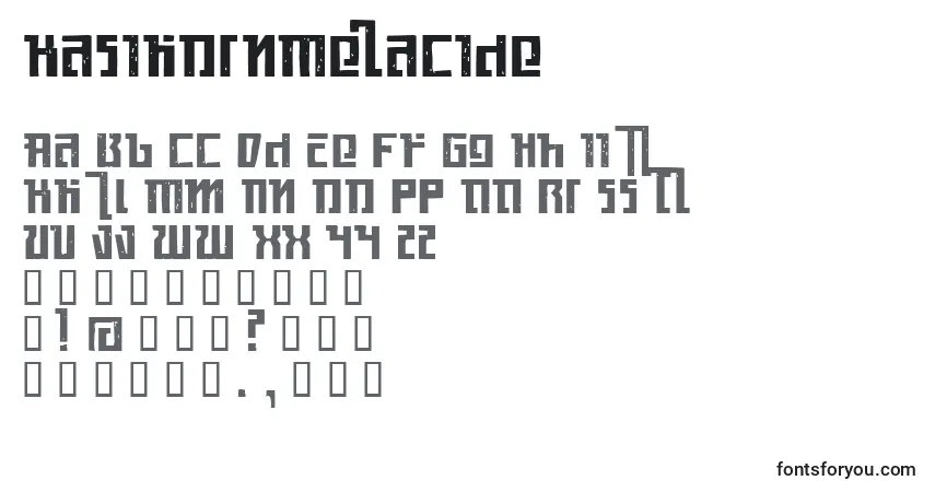 Fuente KasikornMetacide - alfabeto, números, caracteres especiales