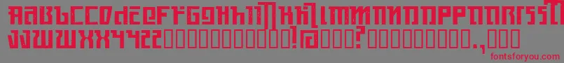 KasikornMetacide Font – Red Fonts on Gray Background