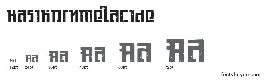 Размеры шрифта KasikornMetacide