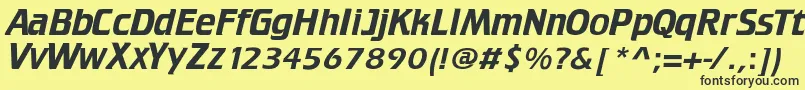 Crillee Font – Black Fonts on Yellow Background