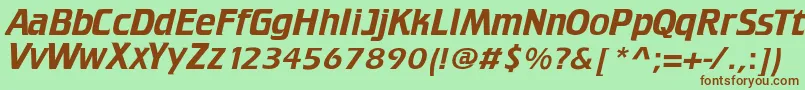 Crillee Font – Brown Fonts on Green Background