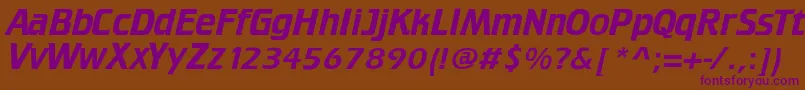 Crillee Font – Purple Fonts on Brown Background