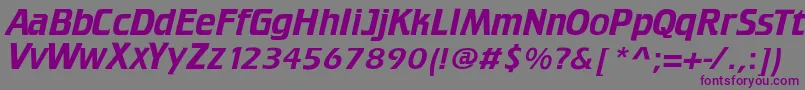 Crillee Font – Purple Fonts on Gray Background