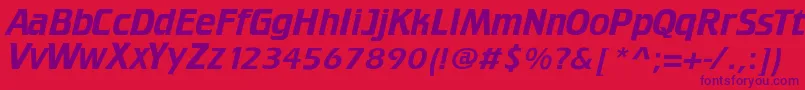 Crillee Font – Purple Fonts on Red Background