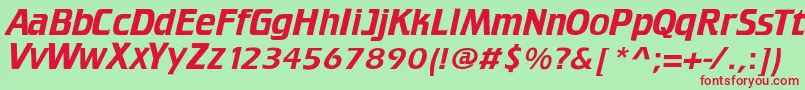 Crillee Font – Red Fonts on Green Background