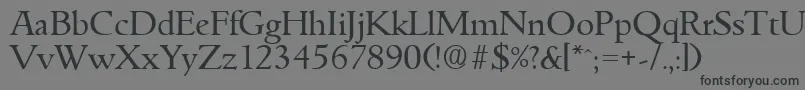GouditaSerialRegularDb Font – Black Fonts on Gray Background