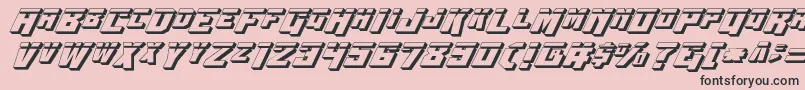 Wbv53Dlaser Font – Black Fonts on Pink Background