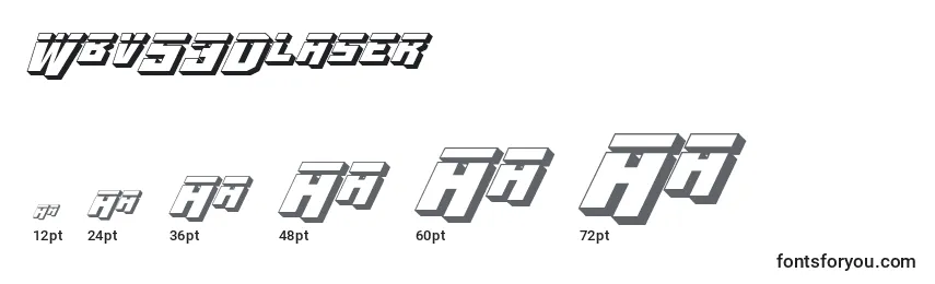 Wbv53Dlaser Font Sizes