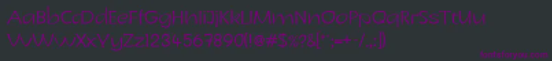 LinotypeCharonLight Font – Purple Fonts on Black Background