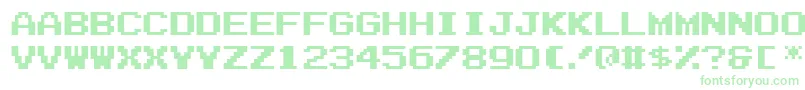 Шрифт Zig – зелёные шрифты на белом фоне