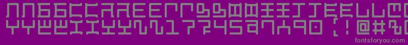 MagzeticianRegular Font – Gray Fonts on Purple Background