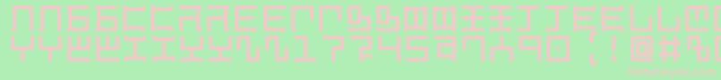Шрифт MagzeticianRegular – розовые шрифты на зелёном фоне
