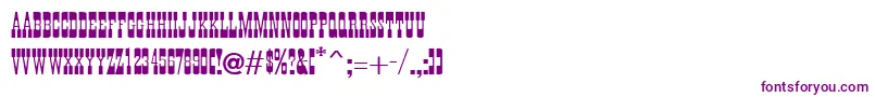 WantedPosterCaps Font – Purple Fonts on White Background