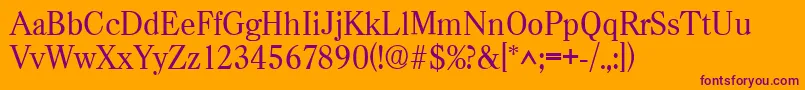 CasadRegular Font – Purple Fonts on Orange Background