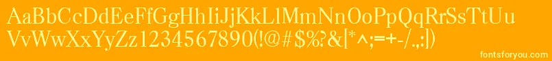 CasadRegular Font – Yellow Fonts on Orange Background