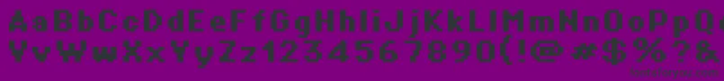 St01b Font – Black Fonts on Purple Background