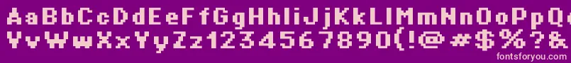 St01b Font – Pink Fonts on Purple Background