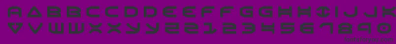Czcionka Oberontitle – czarne czcionki na fioletowym tle