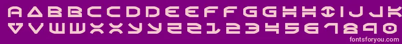 Oberontitle Font – Pink Fonts on Purple Background