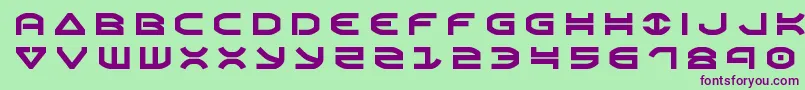 Oberontitle Font – Purple Fonts on Green Background