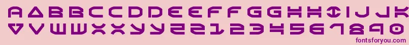 Oberontitle-fontti – violetit fontit vaaleanpunaisella taustalla
