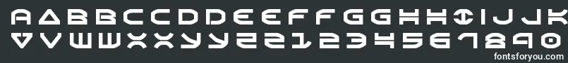 Шрифт Oberontitle – белые шрифты на чёрном фоне
