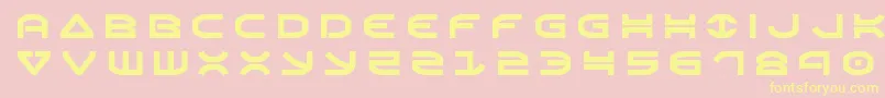 Oberontitle Font – Yellow Fonts on Pink Background