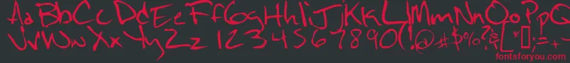 More about Notescrawl Font Notescrawl Font – Red Fonts on Black Background