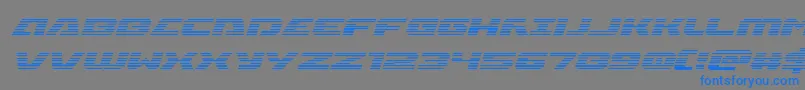 Iapetusgradital Font – Blue Fonts on Gray Background