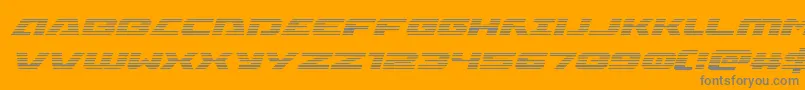Iapetusgradital Font – Gray Fonts on Orange Background