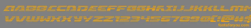 Iapetusgradital Font – Orange Fonts on Gray Background