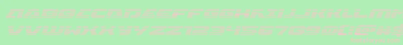 Iapetusgradital Font – Pink Fonts on Green Background