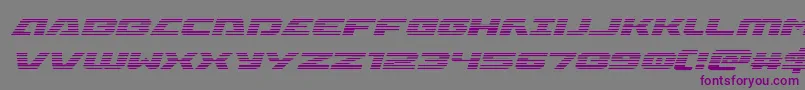 Iapetusgradital Font – Purple Fonts on Gray Background