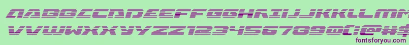 Iapetusgradital Font – Purple Fonts on Green Background