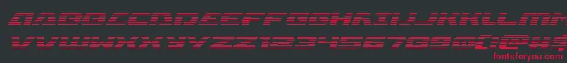 フォントIapetusgradital – 黒い背景に赤い文字